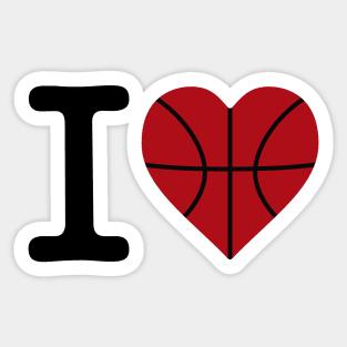 I love basketball Sticker